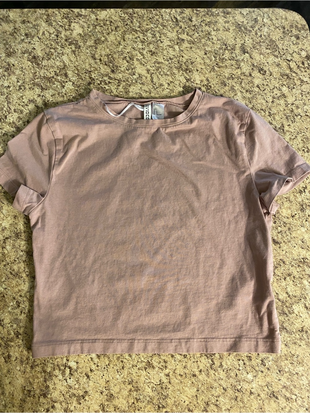 H&M Divided Boxy Tee in Mauve Pink